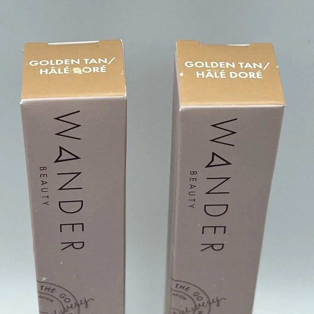 x2 Wander Beauty Dualist Matte Illuminating Concealer Golden Tan 0.14 fl oz NEW